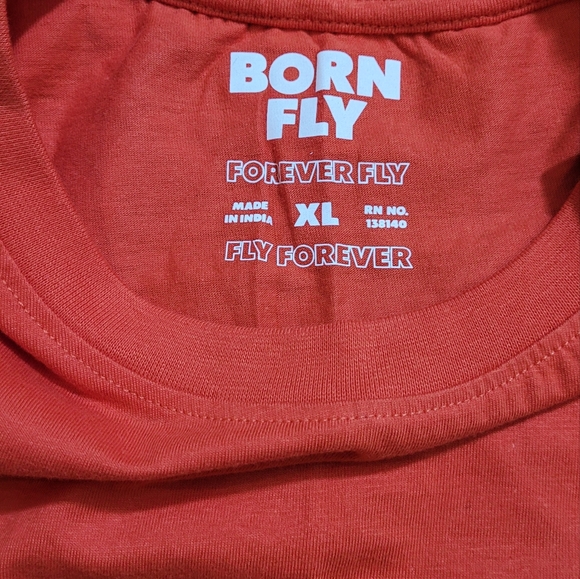 Born Fly Logo T-shirt Men's Size XL - Picture 4 of 4